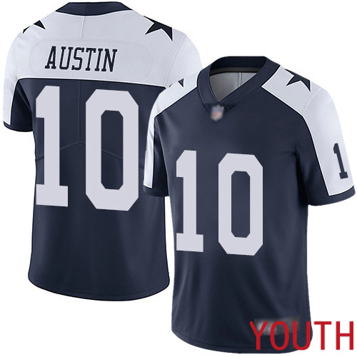 Youth Dallas Cowboys Limited Navy Blue Tavon Austin Alternate #10 Vapor Untouchable Throwback NFL Jersey